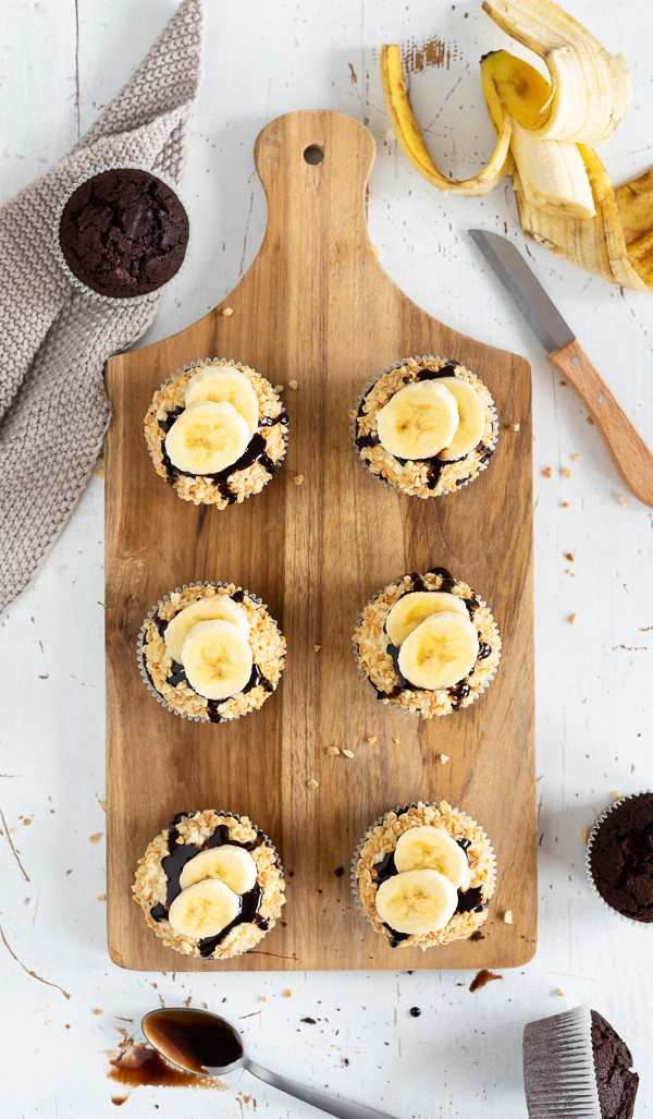 Cupcakes a la Banana Split 