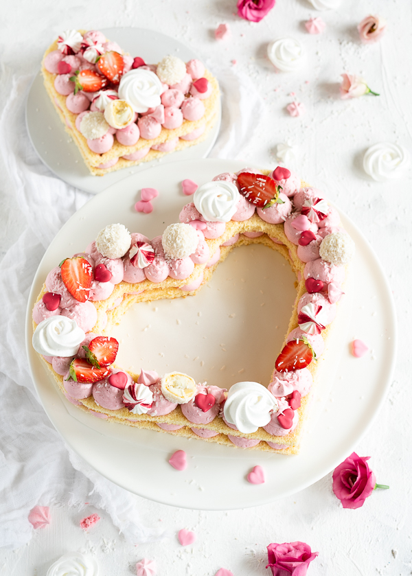 Letter Cake Heart Biskuit Kuchen Herz Meine Kuechenschlacht